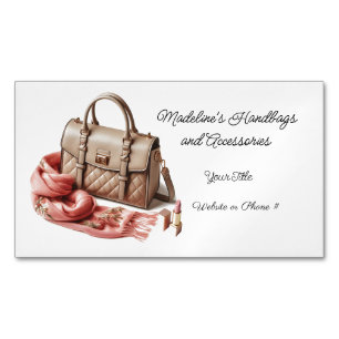 Quilted Designer Handtasche Accessoire Visitenkart Magnetische Visitenkarte