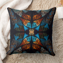 Quilted Star Abstract in Blues Kissen