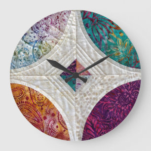 Quilted Wall Clock Große Wanduhr