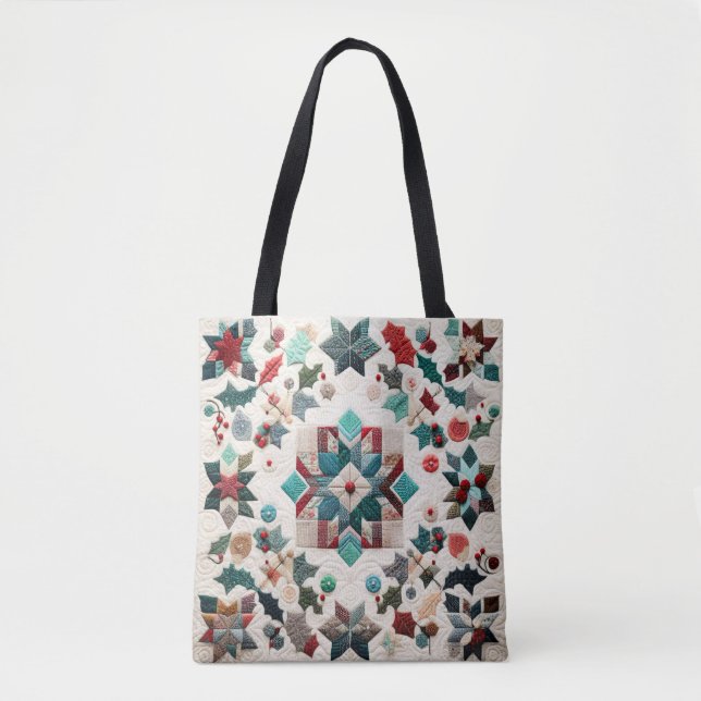 Quilted Weihnachtsdesign Tasche (Vorderseite)
