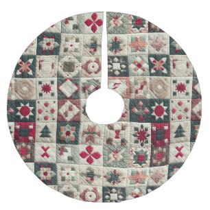 Quilted Weihnachtsdesigns Polyester Weihnachtsbaumdecke