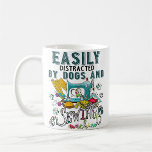 Quilten Quilter Näherin Nähen Hunde Und Nähmaschin Kaffeetasse