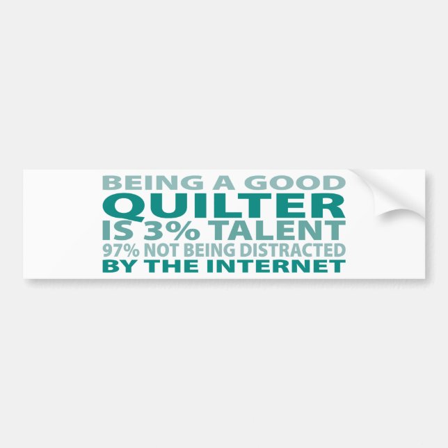 Quilter 3% Talent Autoaufkleber (Vorne)