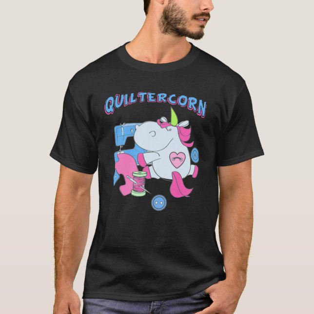 Quilter Einwegnähen T-Shirt (Vorderseite)