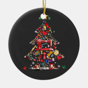 Quilter Frohe Weihnachten Baum Quilt Block Quiltin Keramik Ornament