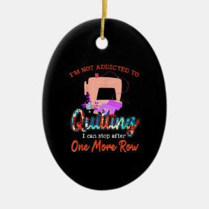 Quilter ist nicht dazu bestimmt, das Quilting-Gesc Keramik Ornament