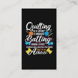 Quilter-Nähgeschenk für den Funny Quilting und A Visitenkarte