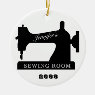 Quilter Nähmaschine Nähmaschine Weihnachten Keramik Ornament