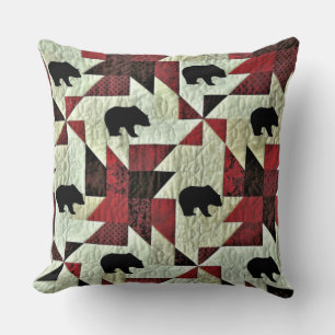 Quilter Schwarzbär Kissen