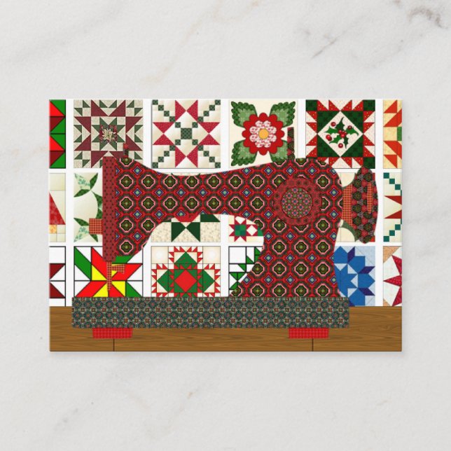 Quilter/Seamstress-Karte - SRF Visitenkarte (Vorderseite)