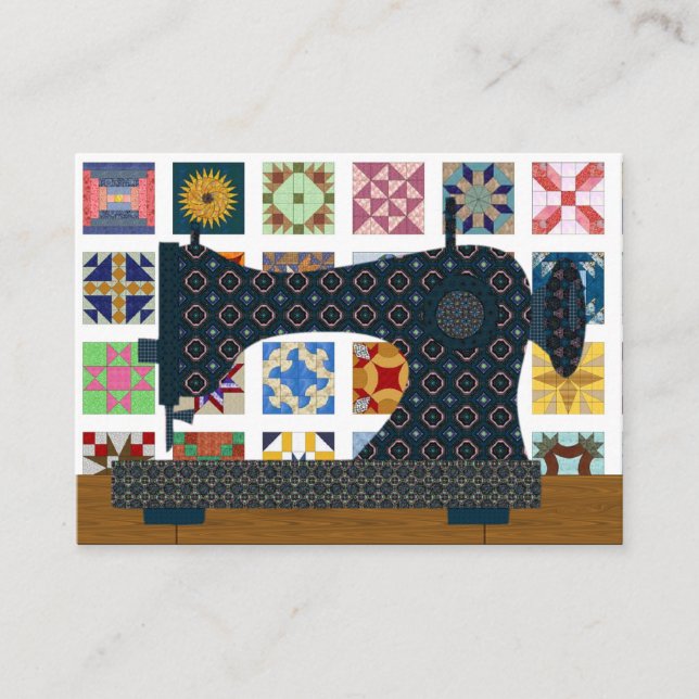 Quilter/Seamstress-Karte - SRF Visitenkarte (Vorderseite)