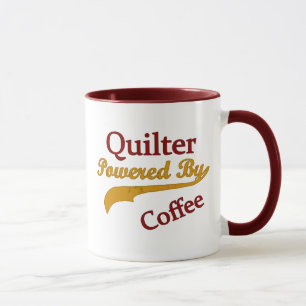 Quilter trieb durch Kaffee an Tasse