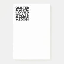 Quilter Who Lieben Katzen und Hunde