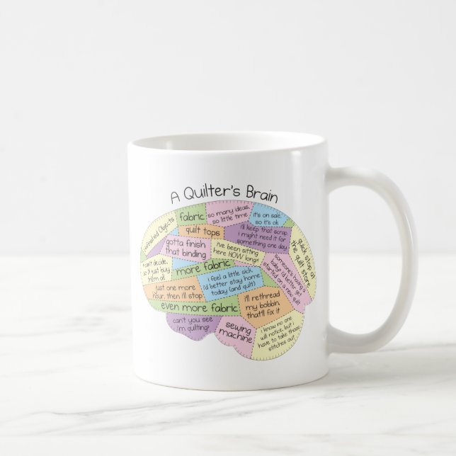 Quilter's Brain Kaffeetasse (Rechts)