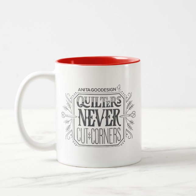 Quilters n'a jamais coupé la tasse de coins (Gauche)