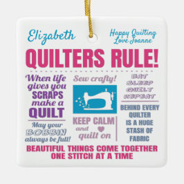 Quilters Quiltierungen Keramikornament