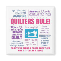 Quilters Rule Funny Quilting-Redewendungen