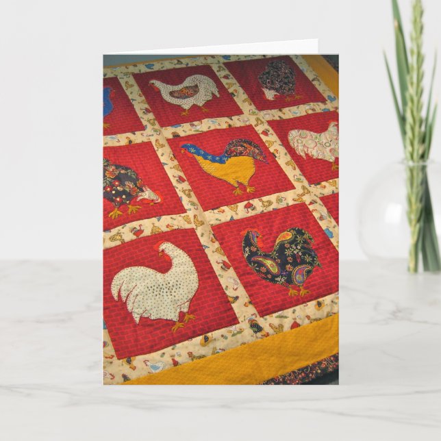 Quilters sind verrückte Vögel Karte (Vorderseite)