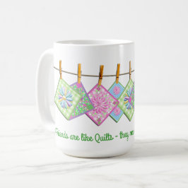 Quilters Tasse - Zitat - Closesline-Steppdecken -