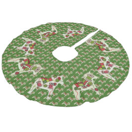 Quilters Weihnachtsbaumrock Leinenimitat Weihnachtsbaumdecke
