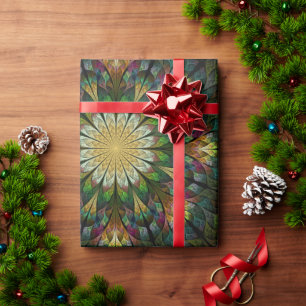 Quiltierte Blume Geschenkpapier