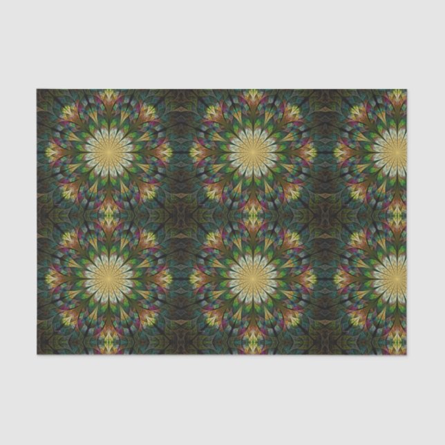 Quiltierte Blume Seidenpapier (Vorderseite)