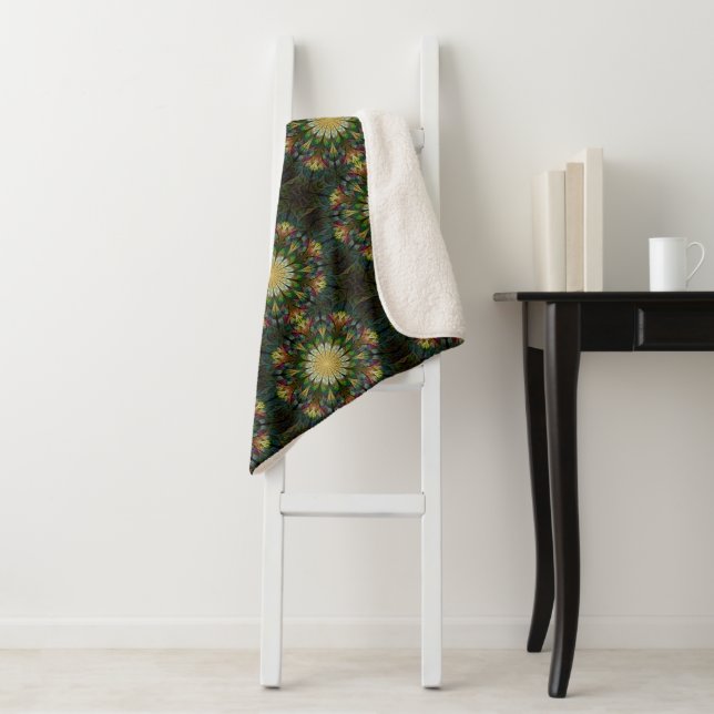 Quiltierte Blume Sherpadecke (Beispiel)