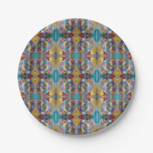 Quiltiertes Design Pappteller