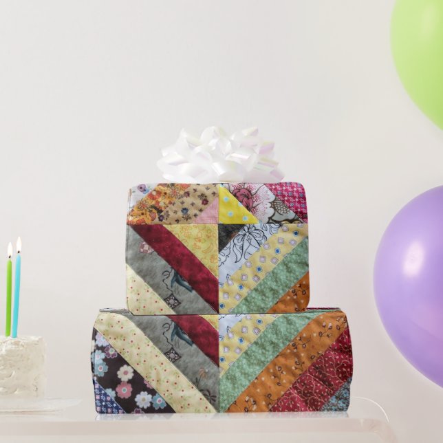Quiltiertes Druckmuster Geschenkpapier (Partygeschenke)