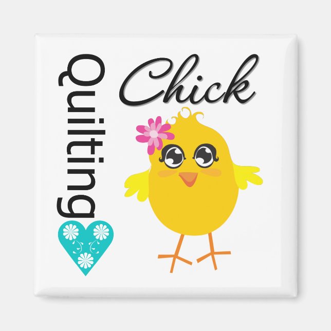 Quilting Chick Magnet (Vorne)
