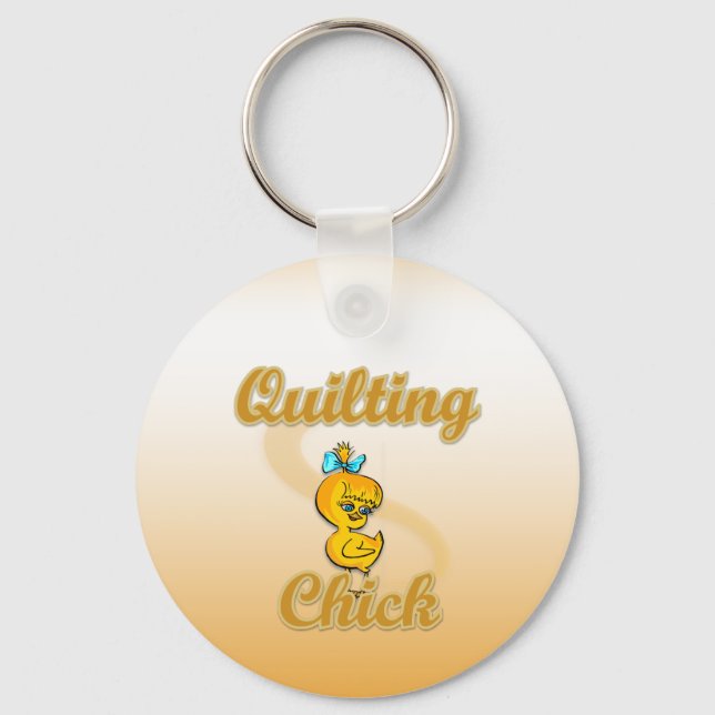 Quilting Chick Schlüsselanhänger (Vorderseite)