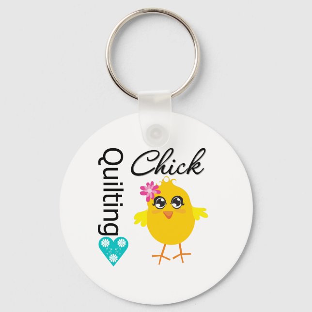 Quilting Chick Schlüsselanhänger (Vorderseite)