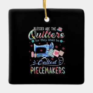 Quilting  Die Quote für sie wird aufgerufen Keramikornament
