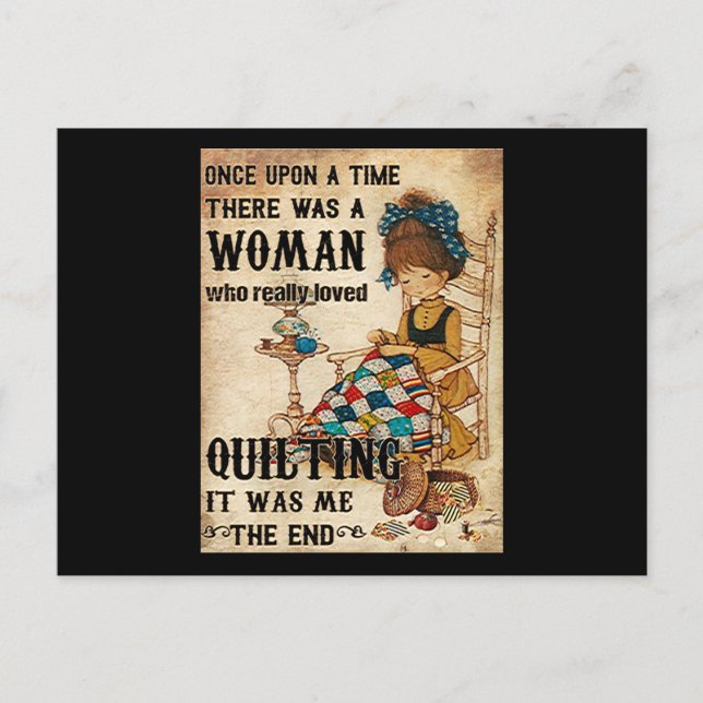Quilting | Es war das Ende von mir Postkarte (Vorderseite)