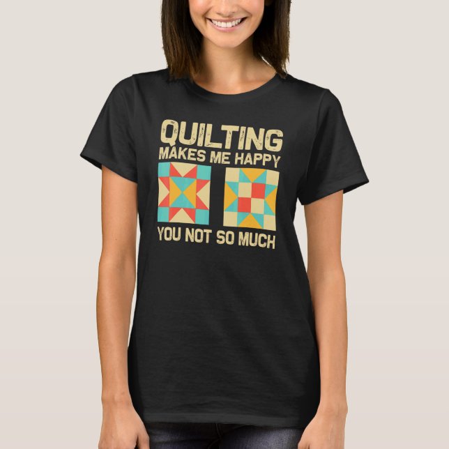 Quilting For Sewing Enthusiast Men Women Quilt 1 T-Shirt (Vorderseite)