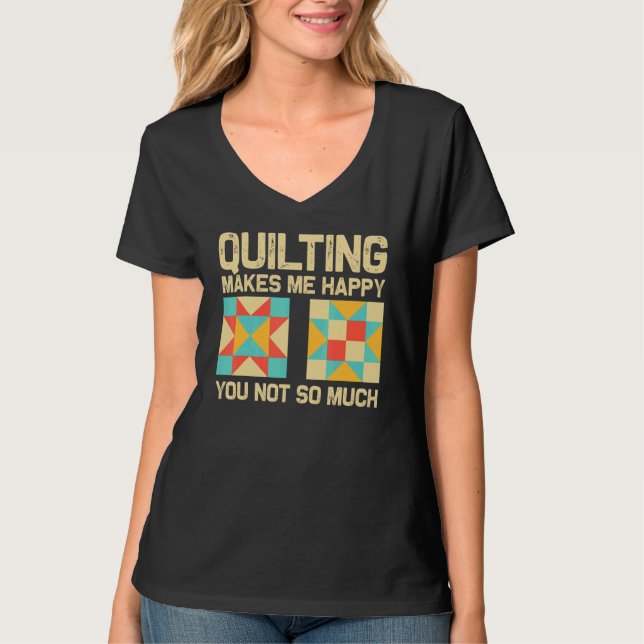 Quilting For Sewing Enthusiast Men Women Quilt 1 T-Shirt (Vorderseite)