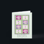 Quilting Friend Geburtstagskarte Karte<br><div class="desc">Quilting Friend Birthday Card an Anzug anpassen</div>