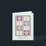 Quilting Friend Geburtstagskarte Karte<br><div class="desc">Quilting Friend Birthday Card an Anzug anpassen</div>