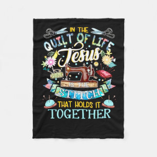 Quilting  Im Leben Jesus Fleecedecke