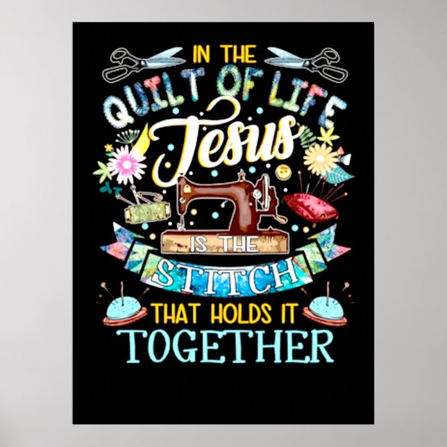 Quilting | Im Leben Jesus Poster (Vorne)