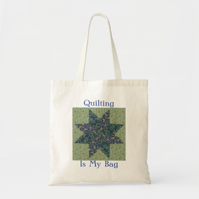Quilting Is My Bag Design 2 Tote Bag Tragetasche (Vorne)