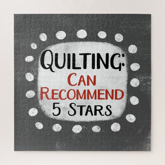 Quilting Review 5 Etoiles Jigsaw Puzzle (Vertical)
