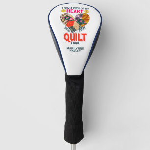 Quilting Sprichwort für Quilting Golf Liebhaber Golf Headcover