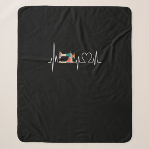Quilting und Nähen ist meine Liebe Herzschlaggesch Sherpadecke