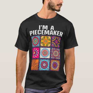 Quiltkunst für lustige Quilter-Näher-Mütter Piecem T-Shirt