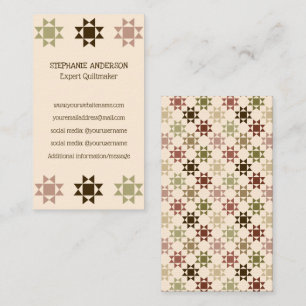 Quiltmaker, Quilt für Business Amish Quilt Visitenkarte