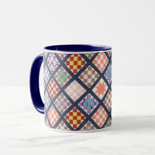Quiltmuster-Kunst-Tasse Tasse