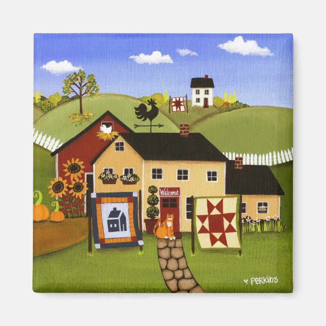 Quilts für Verkaufsmagnet Magnet (Vorne)