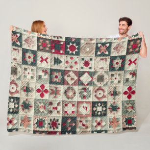Quilts Weihnachtsdesigns Fleece Blanket