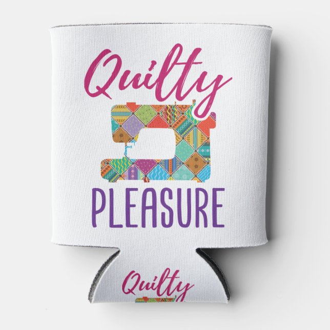 Quilty Pleasure Quilt Lover Quilter Sew Quilts Dosenkühler (Vorderseite)